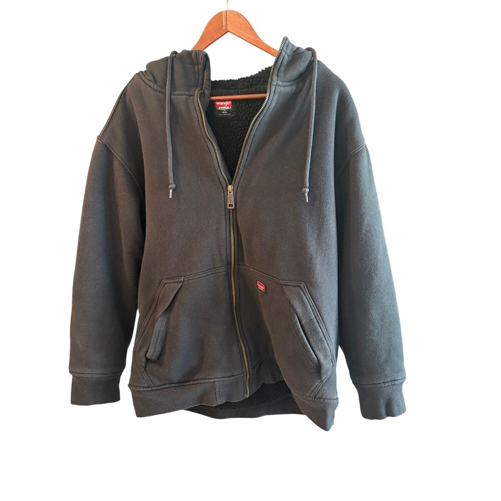 Wrangler workwear sherpa lined hooded jacket